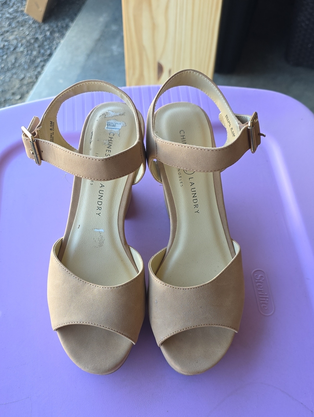 Chinese Laundry Faux Suede Platforms
